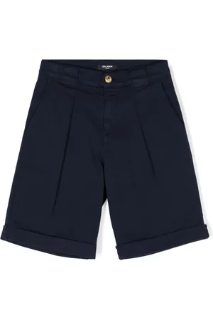 Balmain Skræddersyede shorts i twill med plisseringer