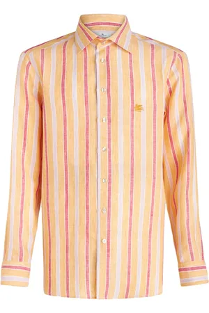 Etro Stribet skjorte med Pegaso-broderi