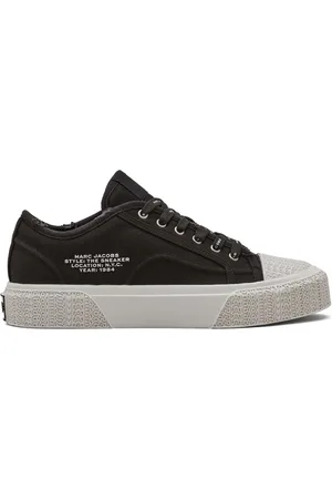 Marc Jacobs Sneakers i lærred med slitageeffekt