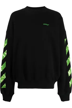 OFF-WHITE Sweatshirt med Diag-striber