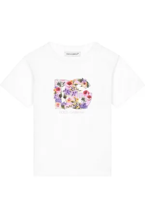Dolce & Gabbana DG T-shirt med blomstertryk