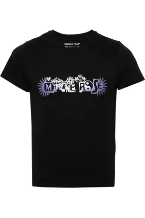 MARTINE ROSE T-shirt med logotryk