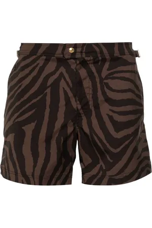 Tom Ford Badeshorts med zebratryk