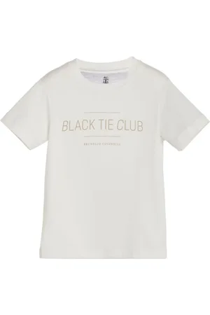 Brunello Cucinelli T-shirt med slogantryk
