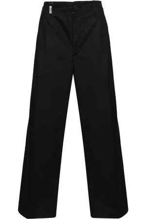 VERSACE Cropped bukser med mellemhøj talje og brede ben