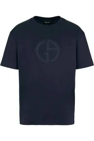 Giorgio Armani T-shirt med logoapplikation