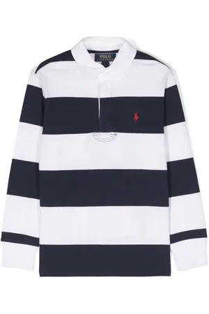 Ralph Lauren Polo med striber og logobroderi