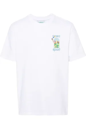 Casablanca T-shirt med Le Jeu-tryk