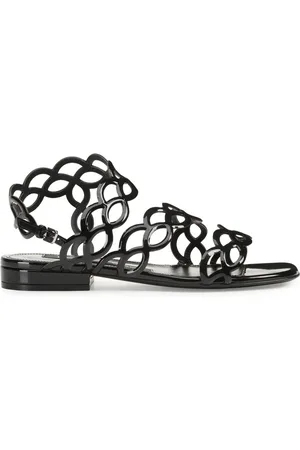 Sergio Rossi SR Mermaid sandaler i lakeret læder