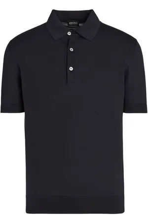Ermenegildo Zegna Polo med ribbet kant