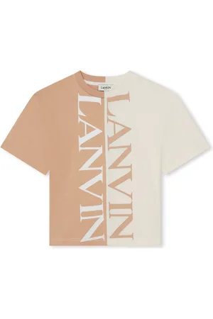Lanvin T-shirt med colourblocking og logotryk