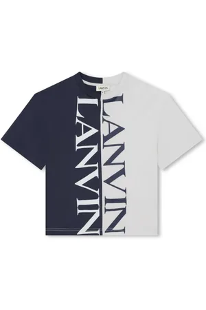 Lanvin Tofarvet T-shirt med logotryk