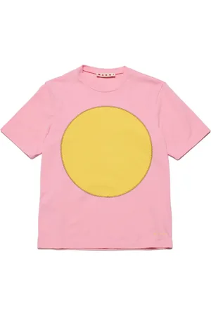 Marni T-shirt i jersey med cirkel-panel