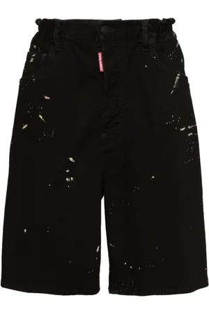 Dsquared2 Icon denimshorts med nitter