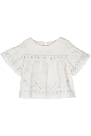 Lapin House Bluse med blomsterbroderi