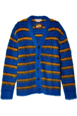Marni Cardigan i mohairblanding med striber