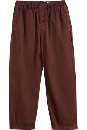 LEMAIRE Cropped bukser med elastisk talje