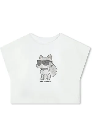 Karl Lagerfeld Udsmykket Ikonik T-shirt