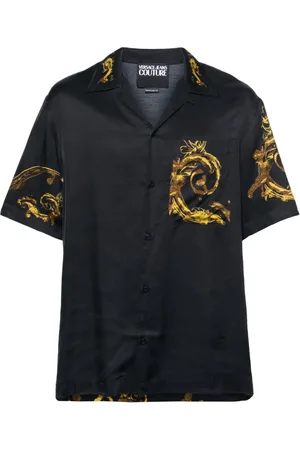 VERSACE Kortærmet polo med baroktryk