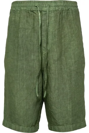 120% Lino Knælange shorts med snoretræk