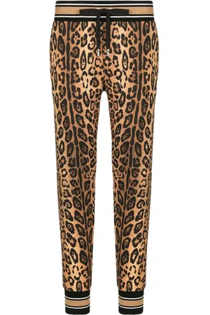 Dolce & Gabbana Joggingbukser med leopardtryk