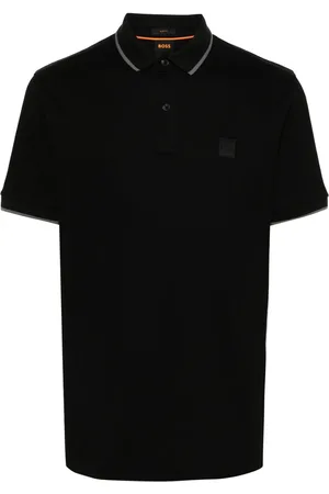 HUGO BOSS Polo med logo-applikation