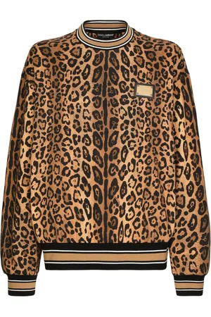 Dolce & Gabbana Sweatshirt med leopardtryk