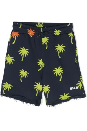Msgm Shorts med palmetryk