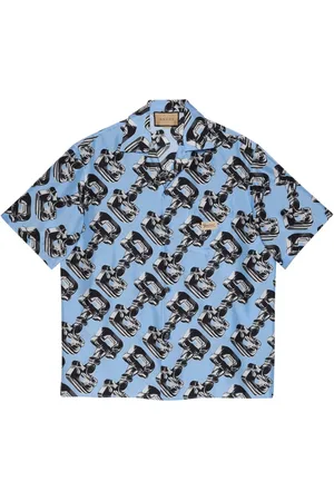Gucci Skjorte med 3D Horsebit-tryk
