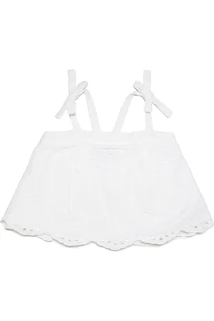 MAX&Co. Kids Blomstret top med blonder