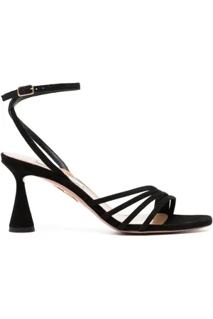 Aquazzura Latour 75mm sandaler i ruskind
