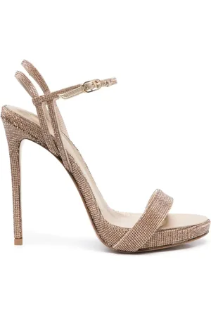 LE SILLA 120mm Gwen sandaler med krystaludsmykning