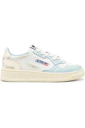 Autry Sneakers i læder med slitageeffekt og paneler