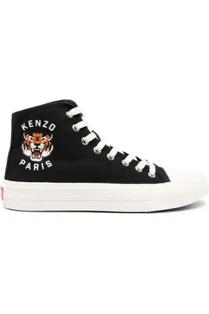 Kenzo High-top sneakers med tigertryk