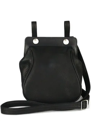 YOHJI YAMAMOTO 2 Way Medicine messenger-taske i læder
