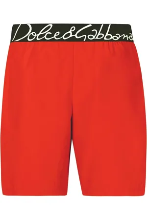 Dolce & Gabbana Badeshorts med logobånd i taljen