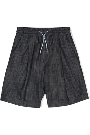 Missoni Chambray-shorts med logodetalje