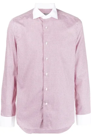 CANALI Houndstooth-mønstret skjorte
