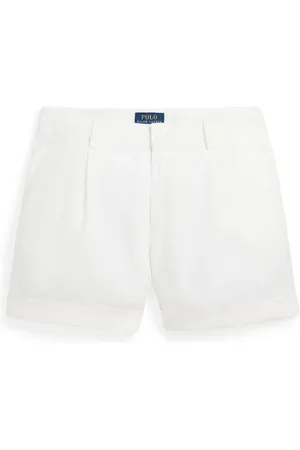 Ralph Lauren Plisserede hørshorts