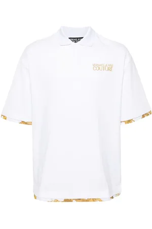 VERSACE Polo med broderet logo