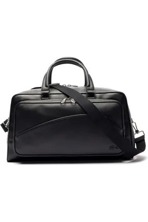 Lacoste Holdall-taske i læder med flere lommer