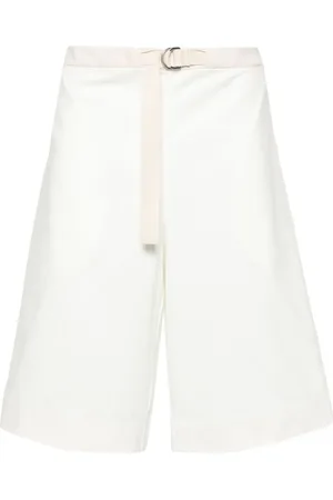Jil Sander + træningsshorts med brede ben