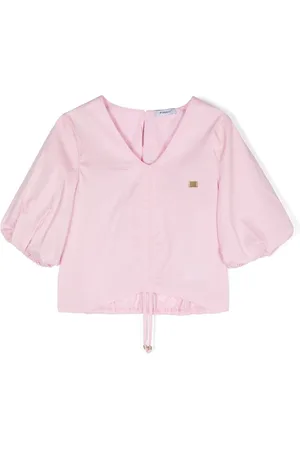 Pinko Poplin-bluse med halve ærmer