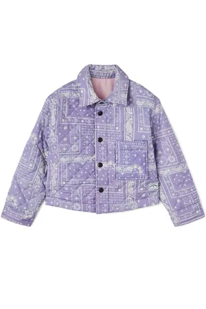 Palm Angels Astro dynejakke med paisley-tryk