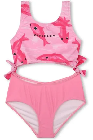 Givenchy Badedragt med grafisk tryk og udskæringsdetalje