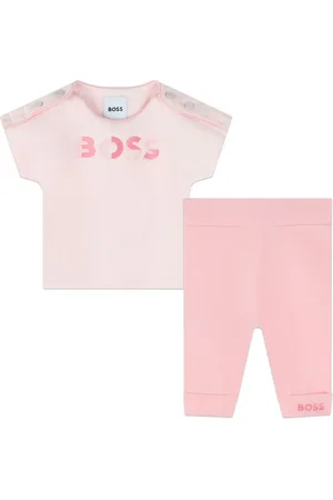 HUGO BOSS Leggings i jersey med logotryk