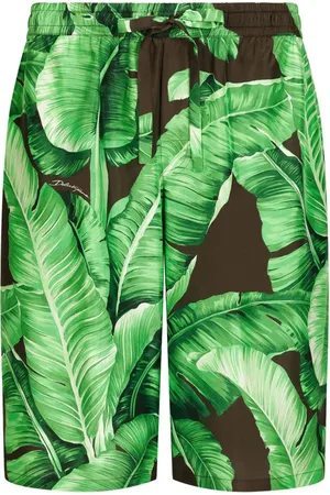 Dolce & Gabbana Bermuda-shorts med bananblad-tryk