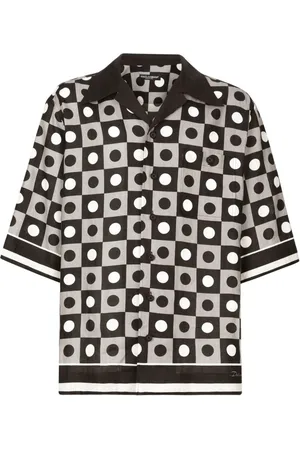 Dolce & Gabbana Skjorte med geometrisk tryk