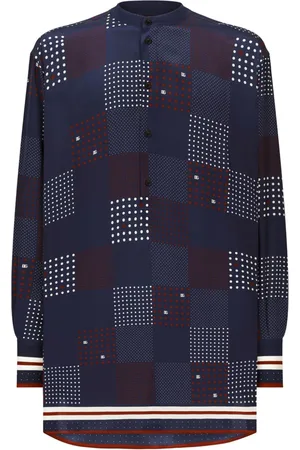Dolce & Gabbana Silkeskjorte med geometrisk tryk