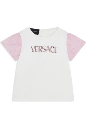 VERSACE T-shirt med krystaludsmykning